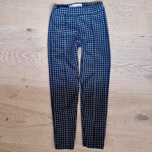 Zara Kids Black and White Pull On Checkered Pattern Leggings size 6 years - Picture 4 of 10